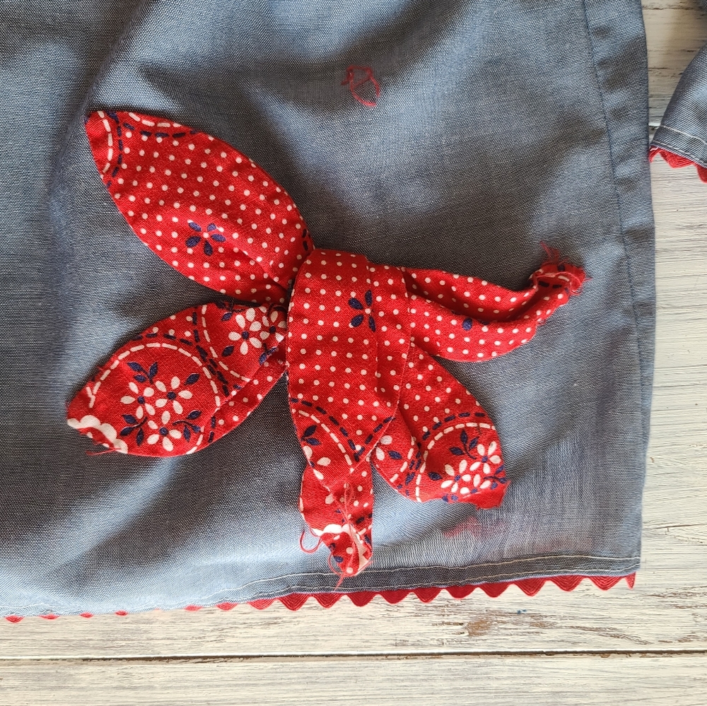 Vintage Big Mac Patchwork Small Top With Flower B… - image 8